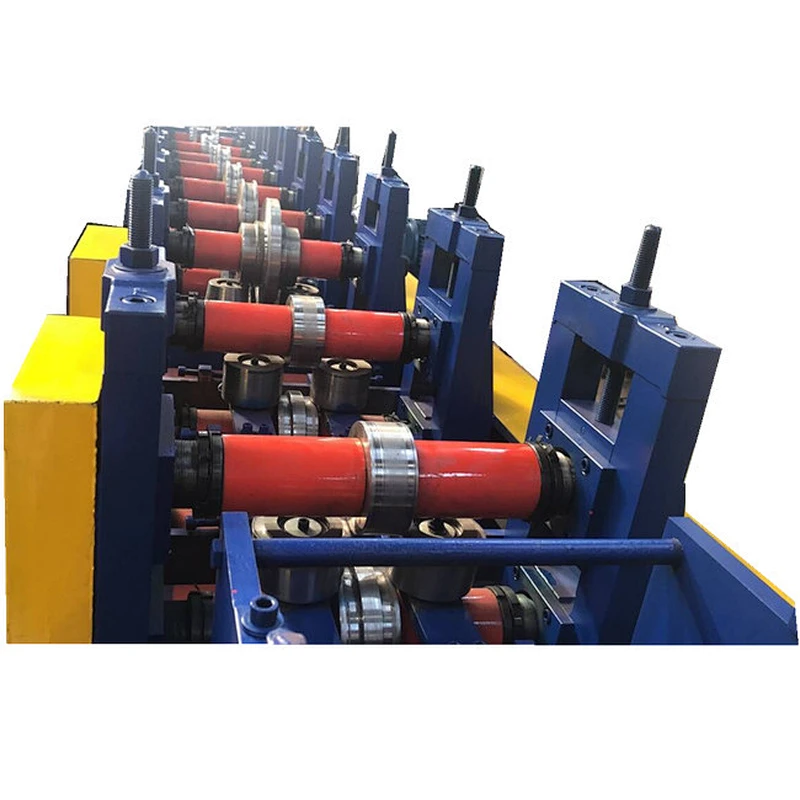 Rolling shutter rail roll forming machine with anti noise rubber seal filling online